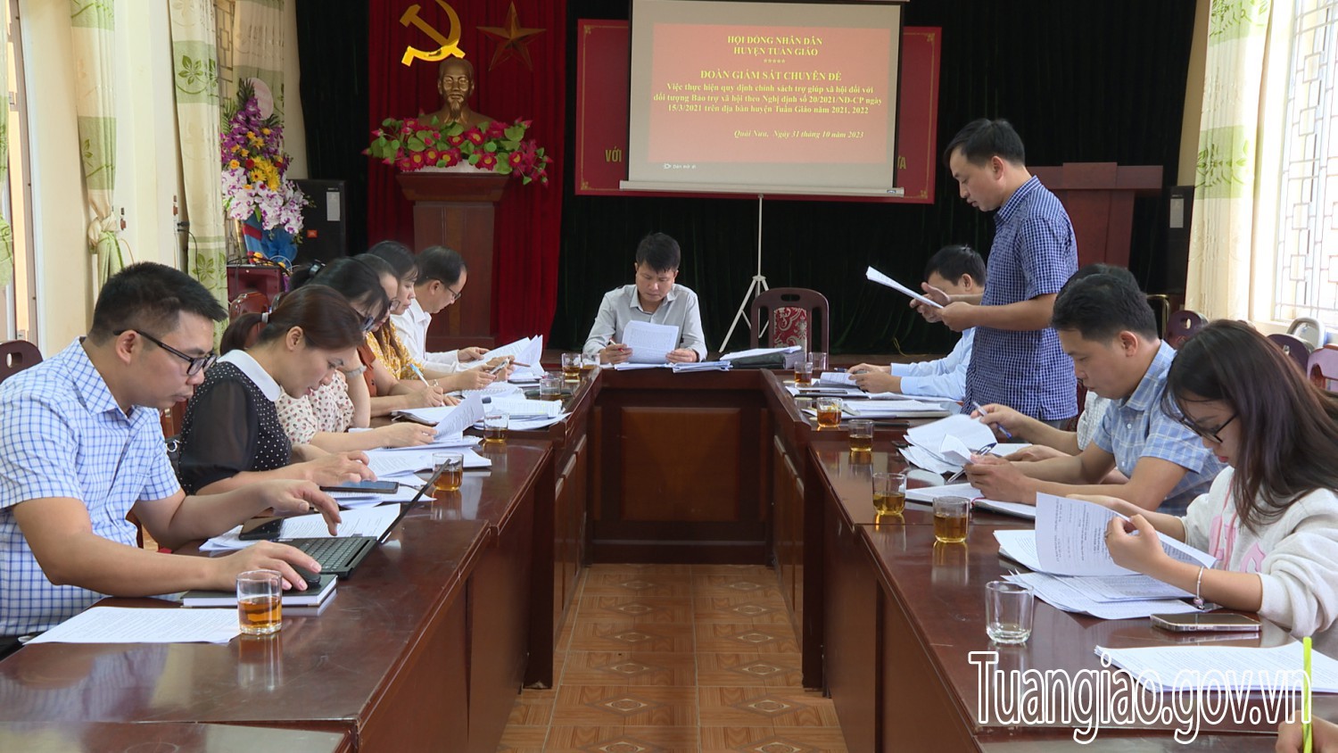HĐND huyện Tuần Giáo giám sát chuyên đề tại xã Quài Nưa