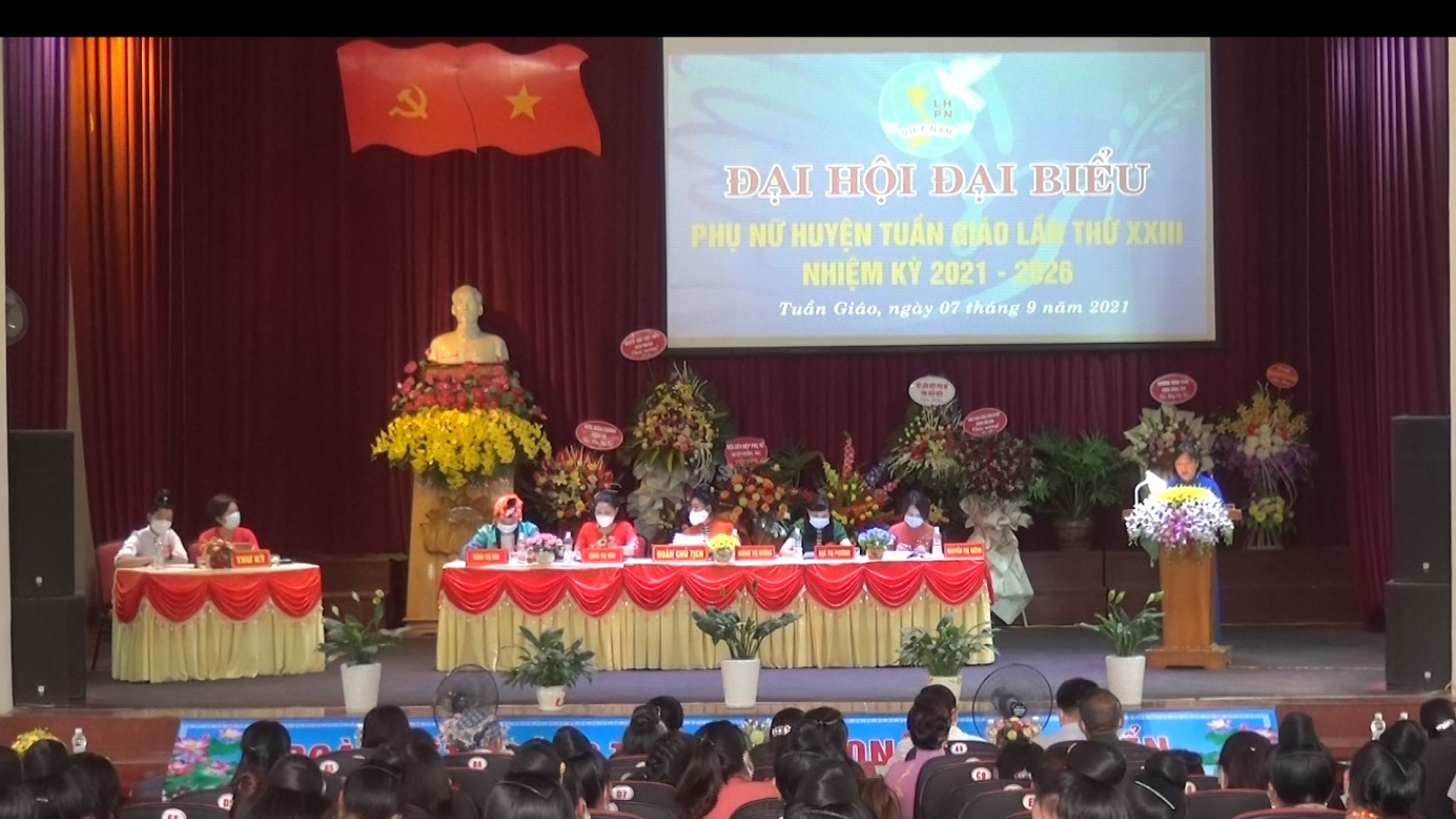 Đại hội đại biểu phụ nữ huyện Tuần Giáo lần thứ XXIII  nhiệm kỳ 2021 – 2026