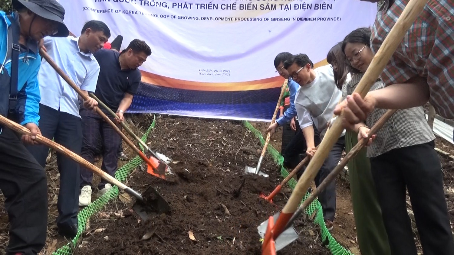 Lễ ký kết chuyển giao công nghệ kỹ thuật trồng cây sâm tại xã Tênh Phông