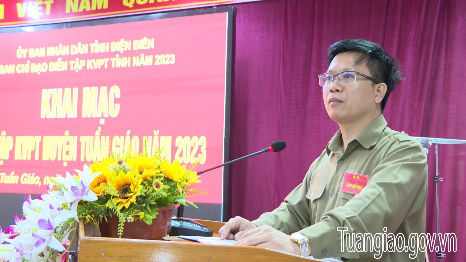 Khai mạc diễn tập Khu vực phòng thủ huyện Tuần Giáo năm 2023
