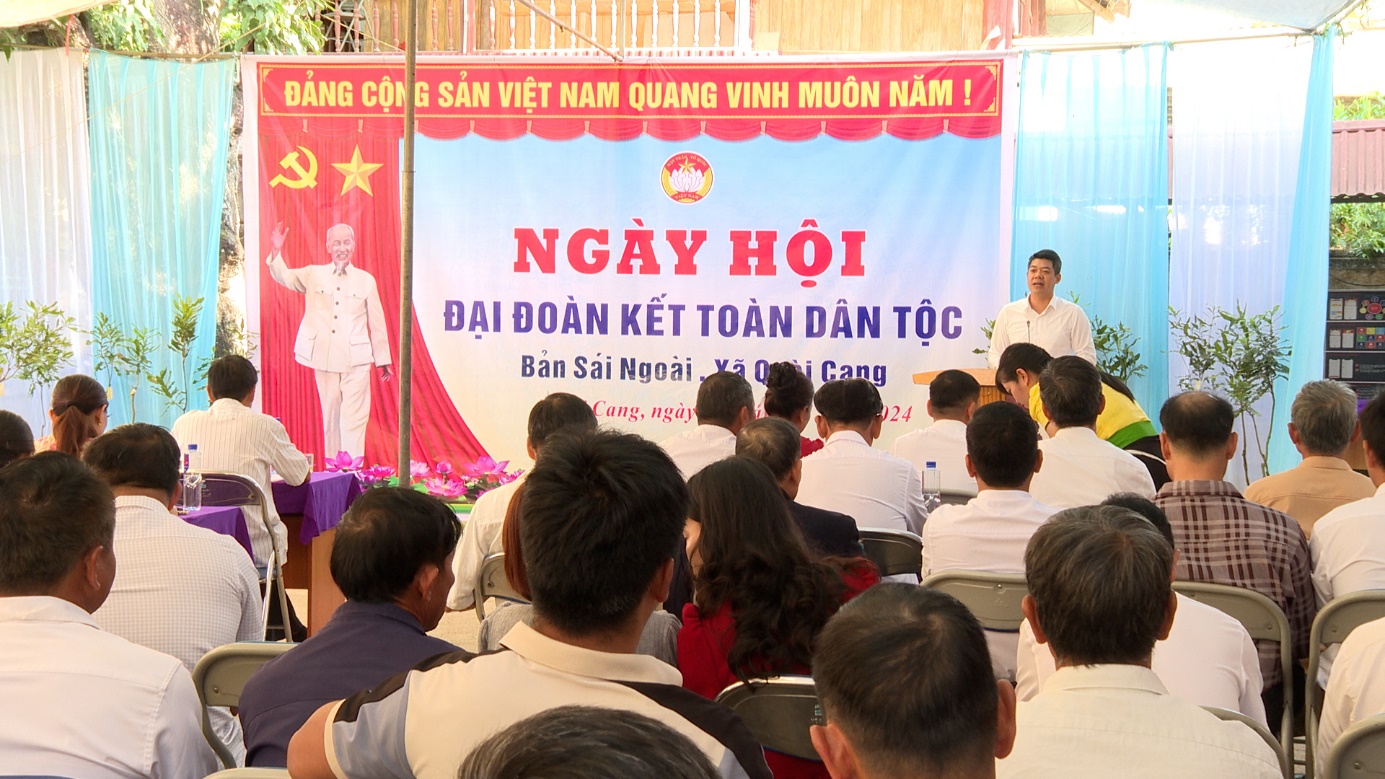 Ngày hội Đại đoàn kết toàn dân tộc bản Sái Ngoài, xã Quài Cang