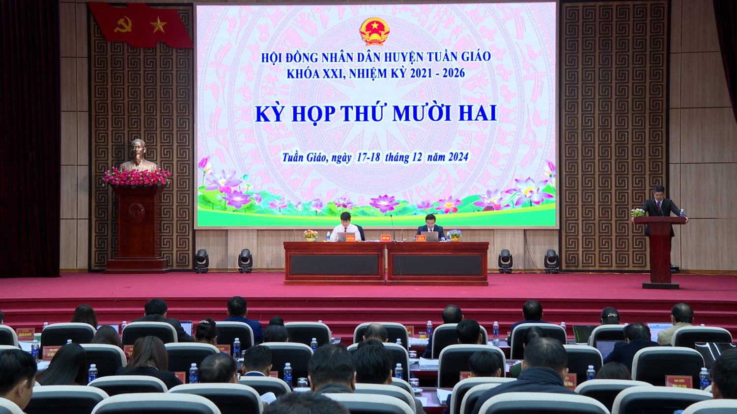 Khai mạc kỳ họp thứ 12 HĐND huyện Tuần Giáo khóa XXI, nhiệm kỳ 2021-2026