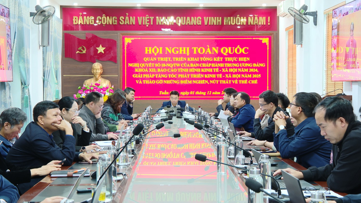 Hội nghị toàn quốc quán triệt, triển khai tổng kết việc thực hiện Nghị quyết số 18-NQ/TW, ngày 25/10/2027 của Ban chấp hành Trung ương Đảng khoá XII