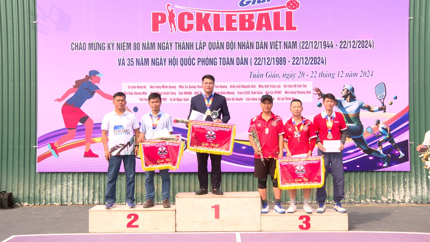 Trên 160 vận động viên tranh tài tại Giải Pickleball huyện Tuần giáo năm 2024