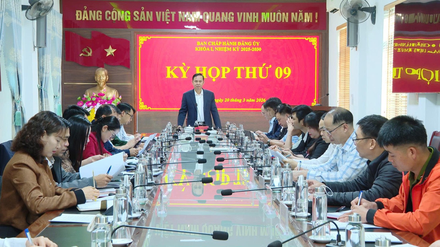 Kỳ họp thứ 9 Ban Chấp hành Đảng bộ xã Tuần Giáo