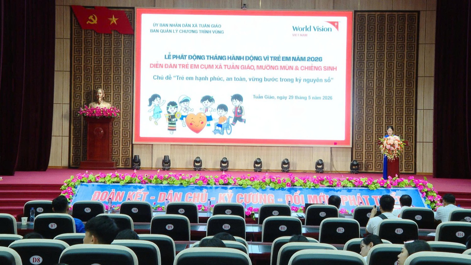 Lễ phát động tháng hành động vì trẻ em năm 2026 và diễn đàn trẻ em cụm xã Tuần Giáo, Mường Mùn, Chiềng Sinh và Pú Nhung