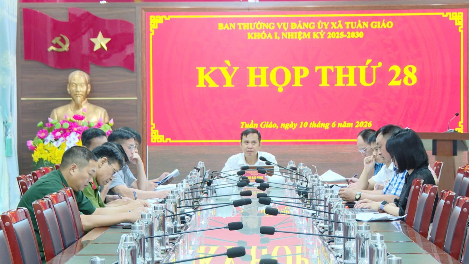 Ban Thường vụ Đảng ủy xã Tuần Giáo tổ chức Kỳ họp thứ 2