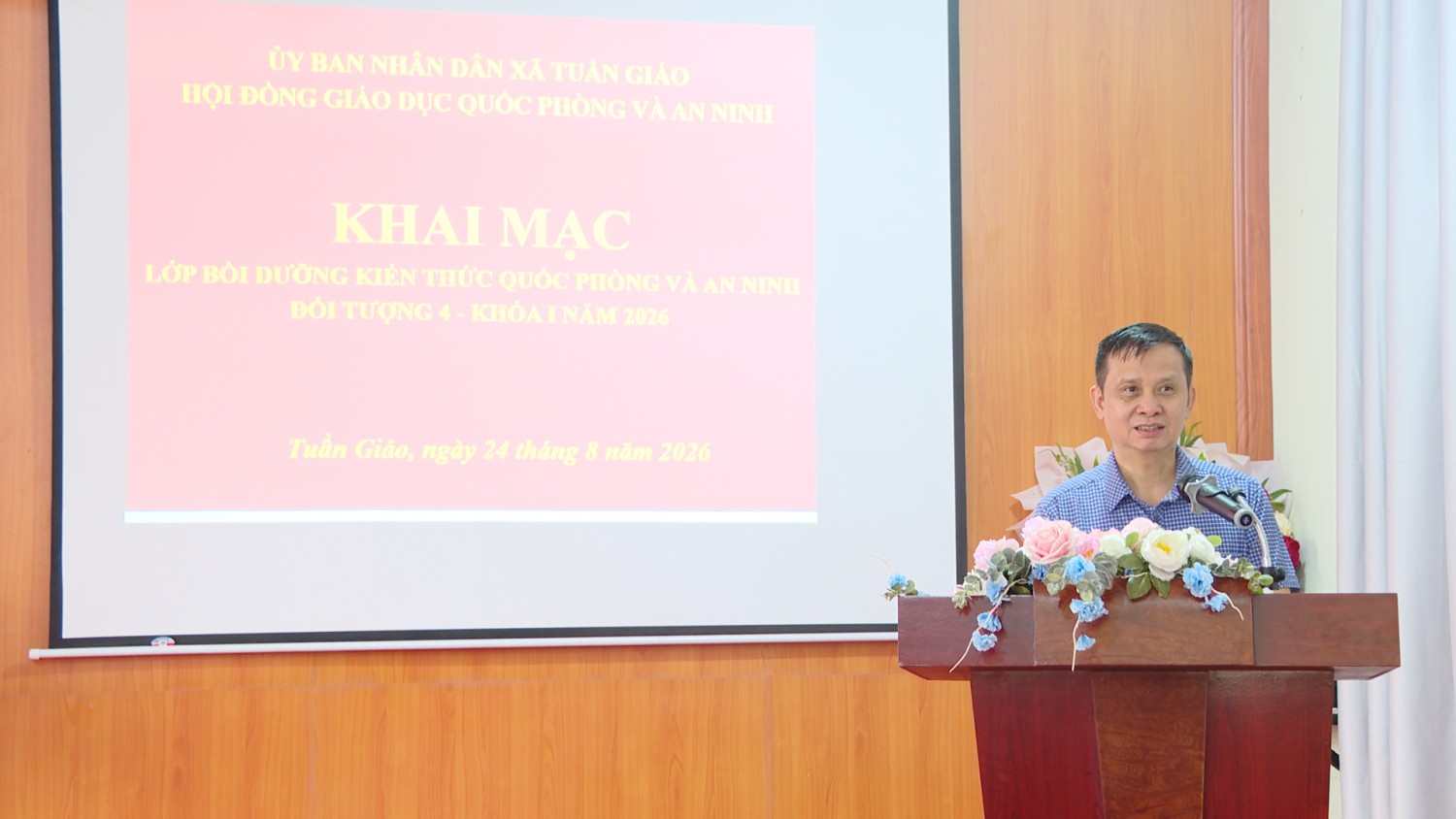 Khai mạc lớp bồi dưỡng kiến thức quốc phòng và an ninh cho đối tượng 4 khóa I năm 2026